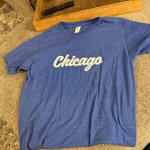 Tultex Blue Chicago Graphic Tee
